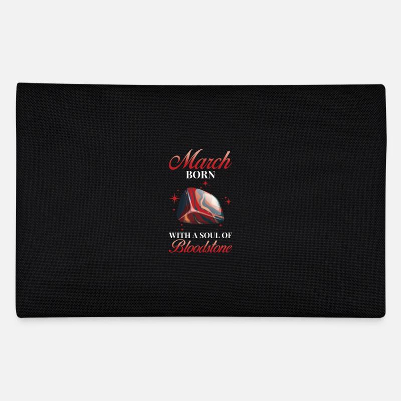 Geburtsstein März Blutstein Federtasche