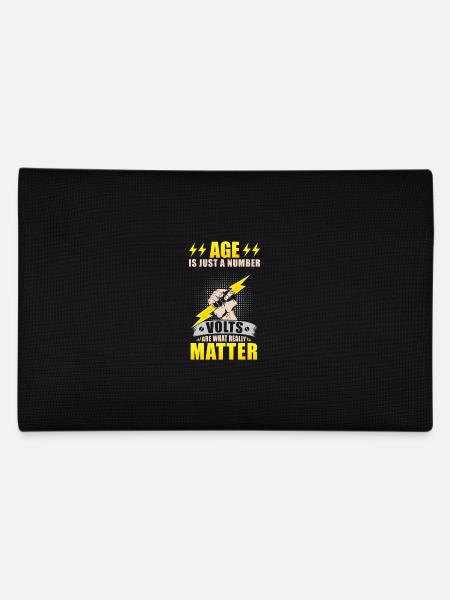 Elektriker Geburtstagsgeschenk Lustig - Federtasche - Schwarz - Hinten