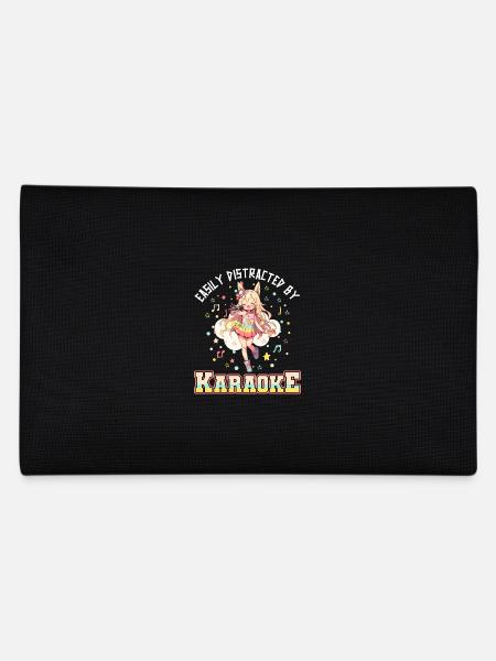Facilement distrait par le karaoké - Trousse - noir - Dos