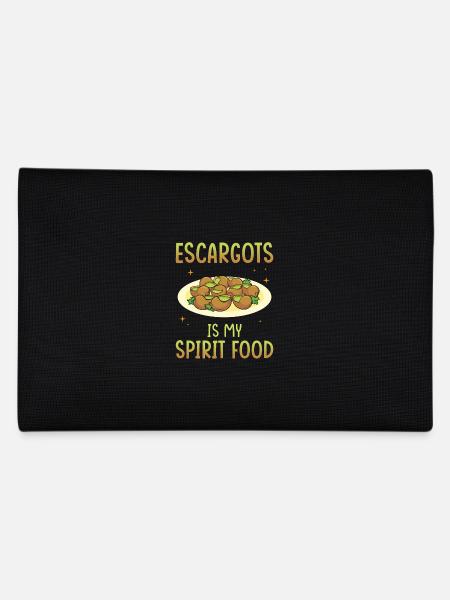 Escargots snails France dish - Pencil Case - black - Back