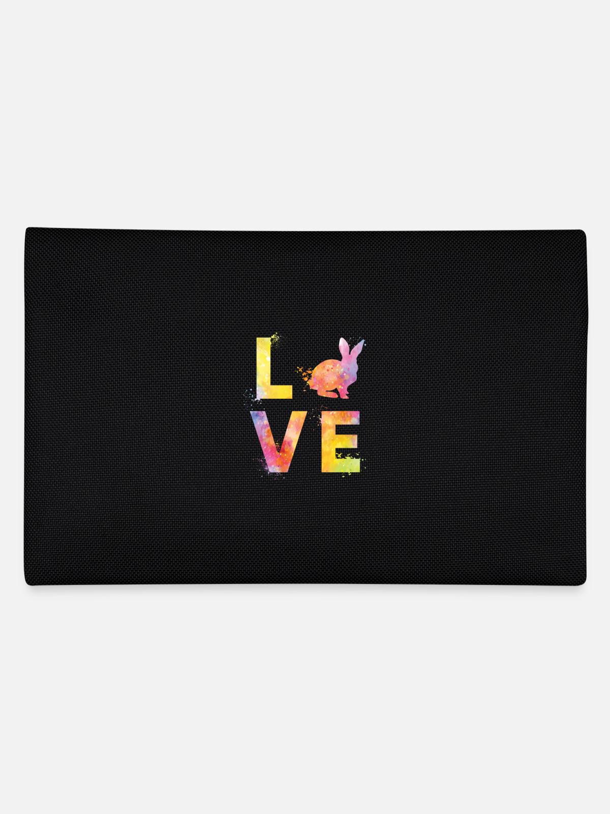 Les lapins adorent - Trousse - noir - Dos