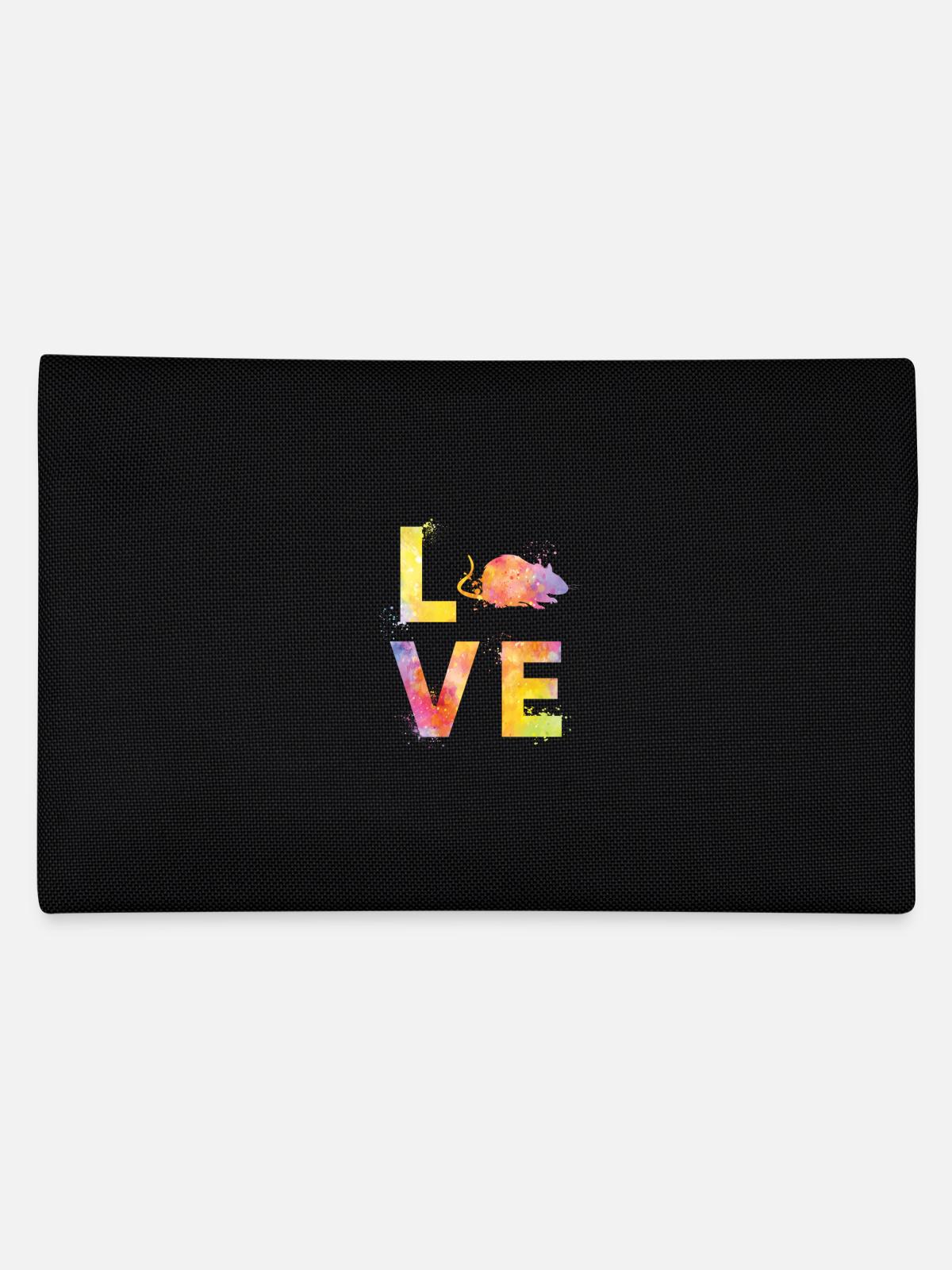 Rats love - Pencil Case - black - Back