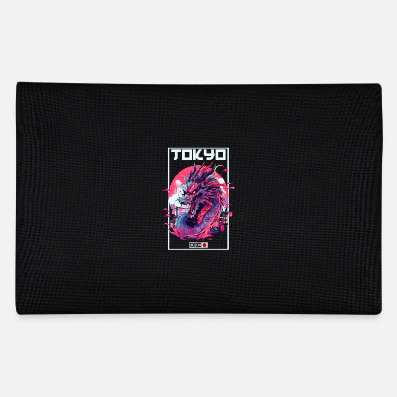 Tokio Asien 80er Japanischer Retro Drache Drachen Federtasche