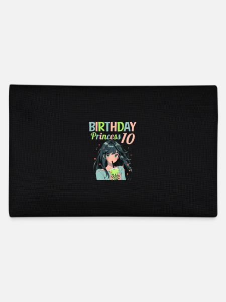 Anime Mandga Boba Bubble Tea 10th Birthday - Pencil Case - black - Back