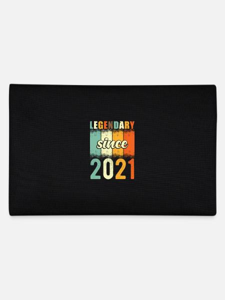 Legendary since 2021 Retro Vintage Birthday - Pencil Case - black - Back