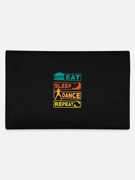 Danse Cadeau Manger Sommeil Danse Répéter - Trousse - noir - Dos