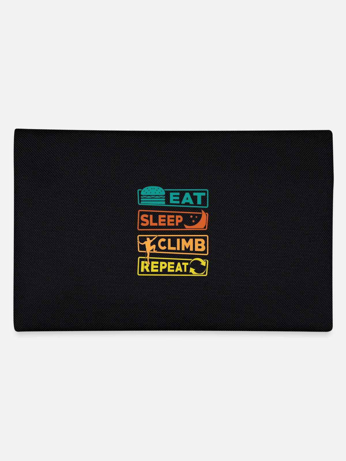 Eat Sleep Climb Repeat - Federtasche - Schwarz - Hinten
