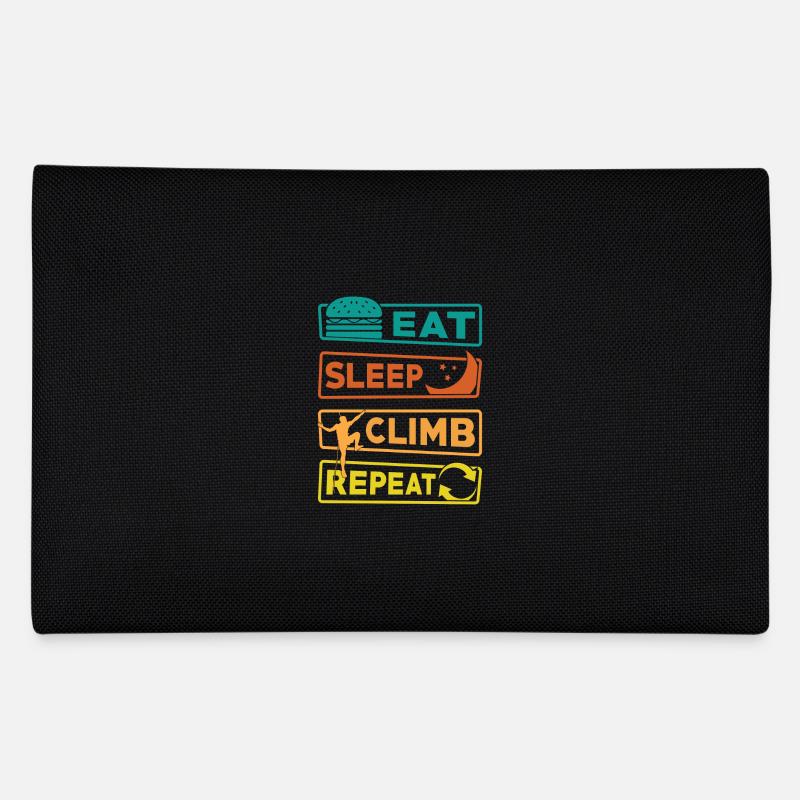 Eat Sleep Climb Repeat Federtasche