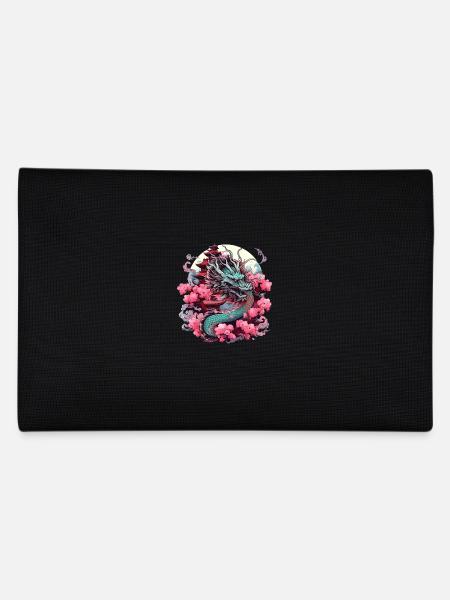 Tokio Asien 80er Japanischer Retro Drache Drachen - Federtasche - Schwarz - Hinten