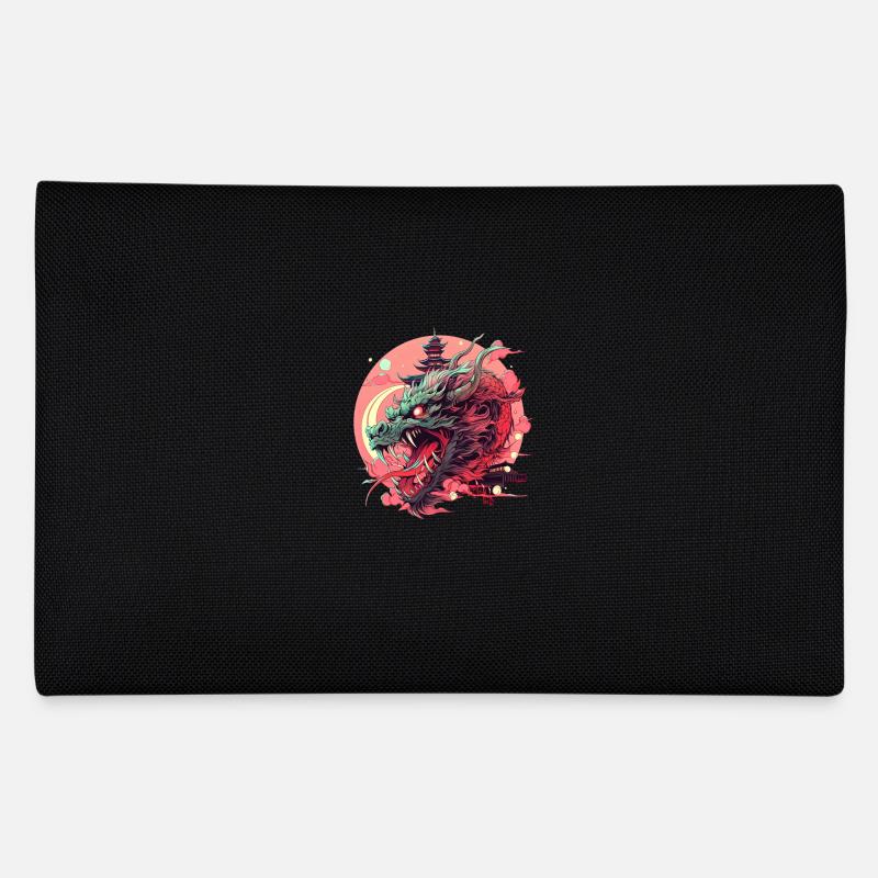 Tokio Asien 80er Japanischer Retro Drache Drachen Federtasche