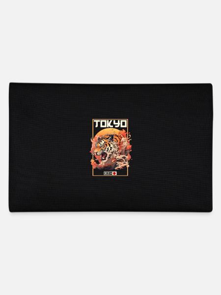 Tokyo Asie 80s Rétro Tiger Japonais - Trousse - noir - Dos