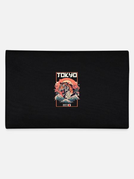 Tokyo Asie 80s Rétro Tiger Japonais - Trousse - noir - Dos