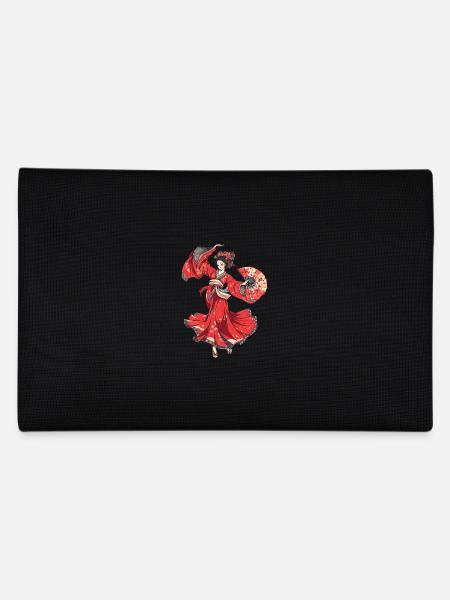 Tokyo Asia 80s Japanese Retro Geishas Geisha - Pencil Case - black - Back