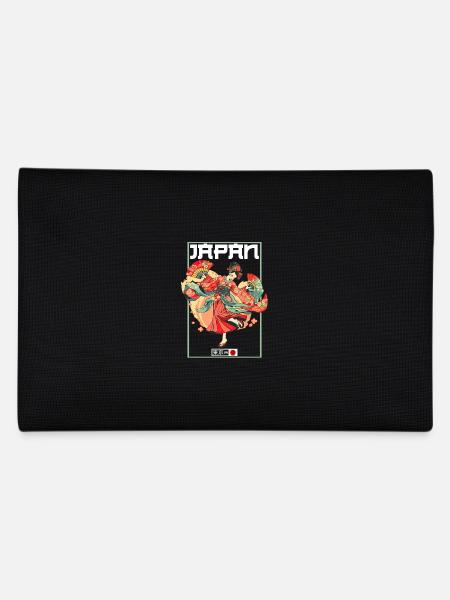Tokyo Asia 80s Japanese Retro Geishas Geisha - Pencil Case - black - Back