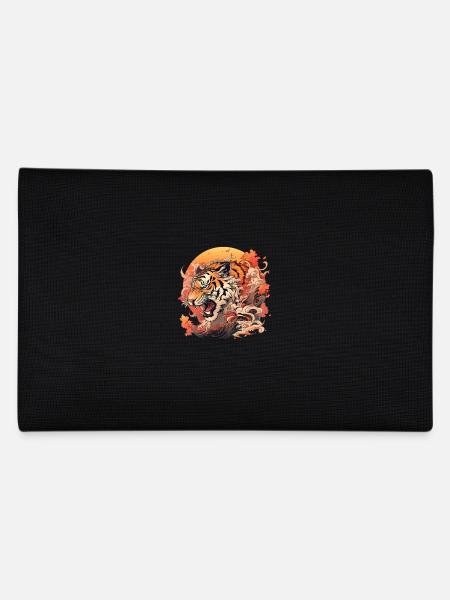 Tokyo Asie 80s Rétro Tiger Japonais - Trousse - noir - Dos