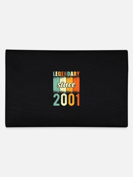 Legendary since 2001 Retro Vintage Birthday - Pencil Case - black - Back