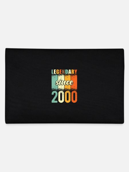 Legendary since 2000 Retro Vintage Birthday - Pencil Case - black - Back