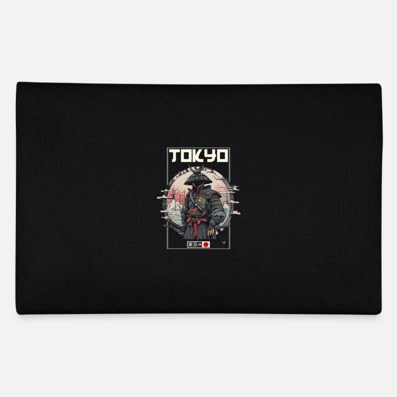 Asia 80s Japanese Retro Samurai Samurai - Pencil Case - black