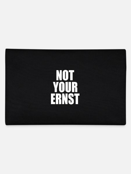Not your ernst - Federtasche - Schwarz - Hinten