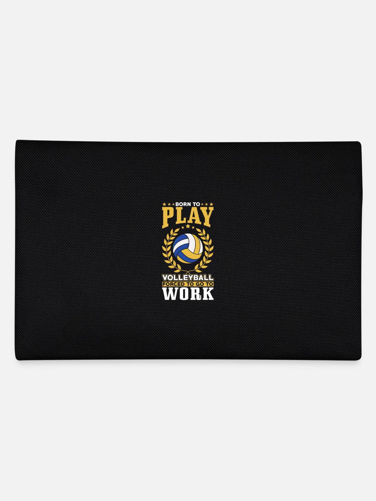 Né pour jouer au volleyball - Trousse - noir - Dos