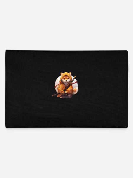 Asia Corki Japanese Samurai Samurai - Pencil Case - black - Back