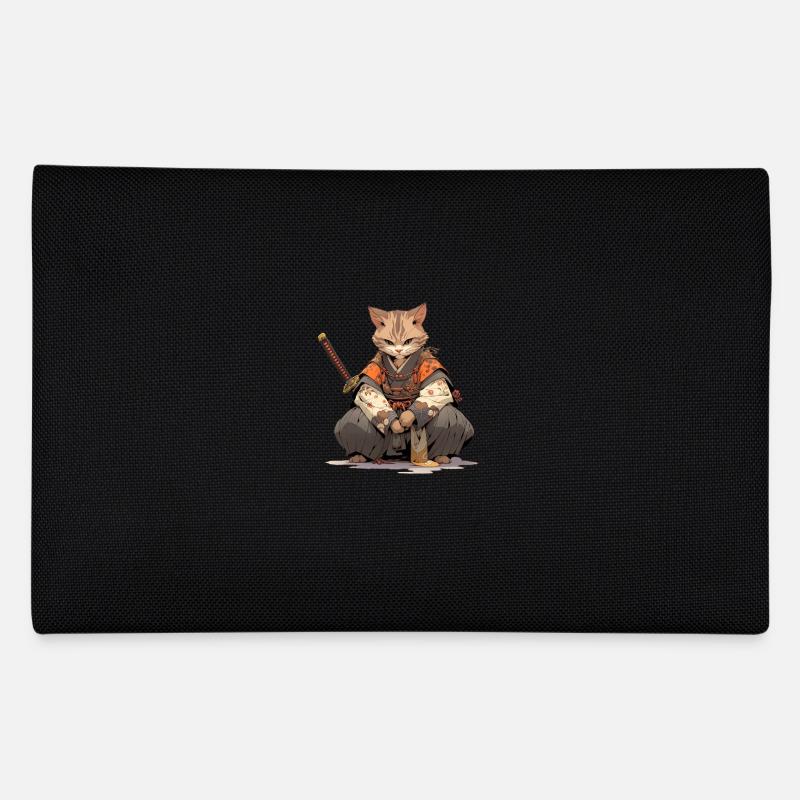 Asien Katze Japanischer Samurais Samurai Federtasche