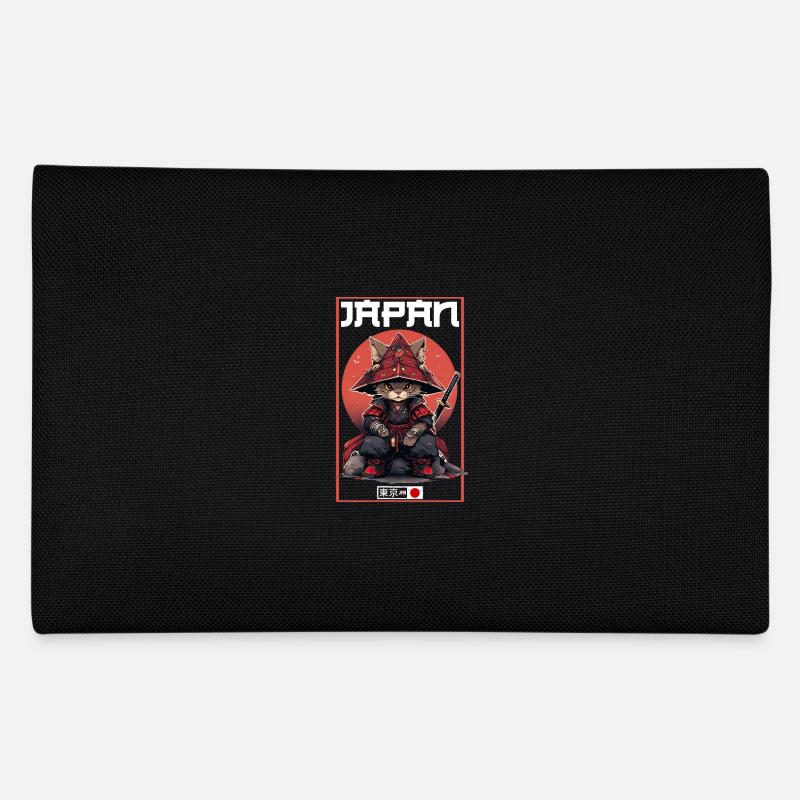 Asia Cat Japanese Samurai Samurai Pencil Case