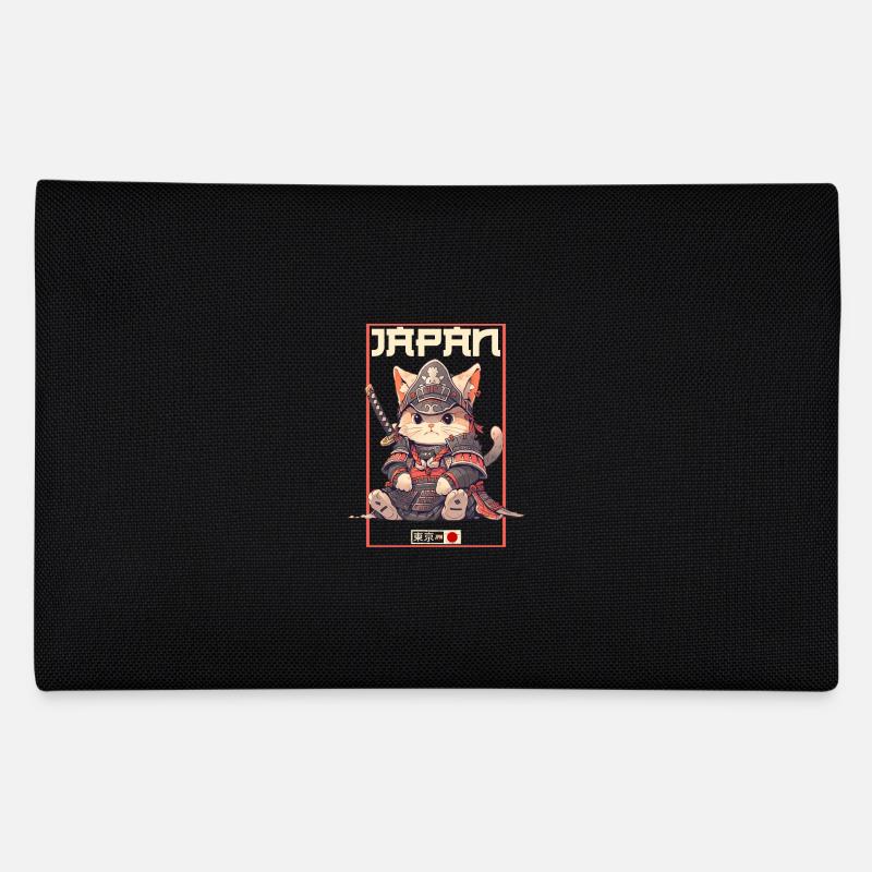 Asien Katze Japanischer Samurais Samurai Federtasche