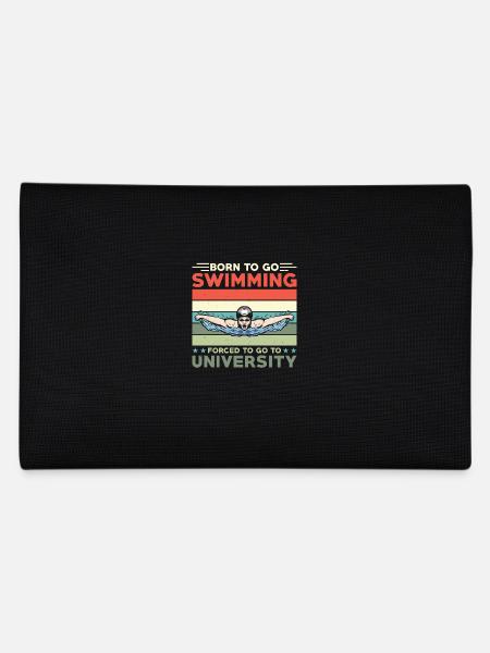 Swimmer Gift Swimming Sports Uni Student - Pencil Case - black - Back
