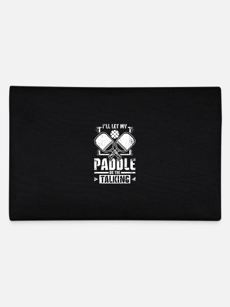 Je vais laisser ma pagaie faire le pickleball parlant - Trousse - noir - Dos