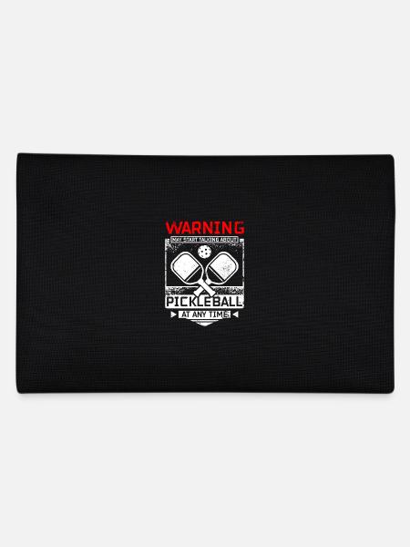 Start talking about pickleball - Pencil Case - black - Back