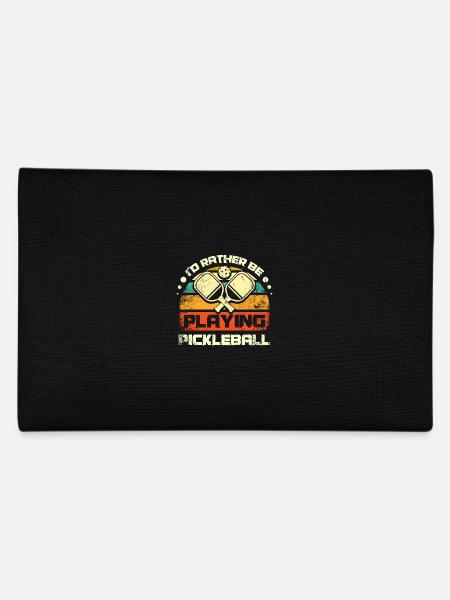 I'd rather be playing Pickleball - Pencil Case - black - Back