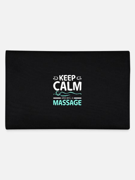 Keep calm and get a Massage therapist - Pencil Case - black - Back