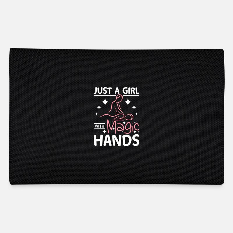 Just a girl with magic hands Massage therapist Federtasche