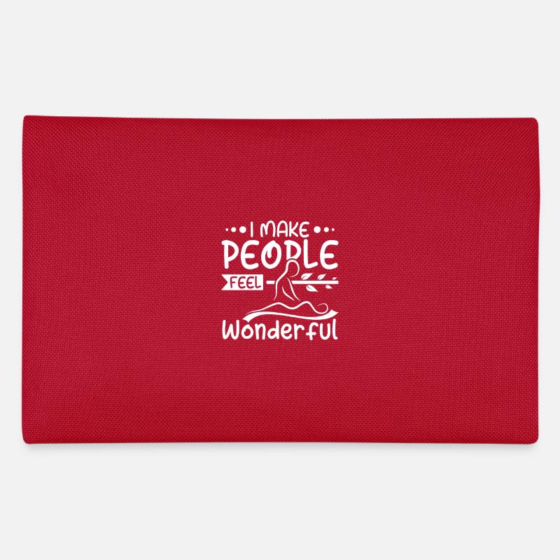 I make people feel wonderful Massage therapist Federtasche