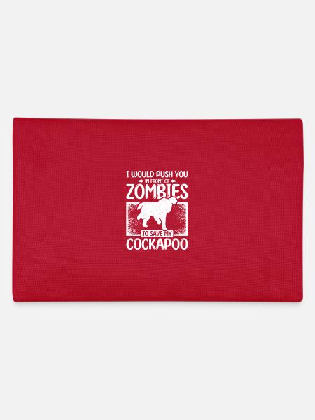 Push you in front of zombies to save my cockapoo - Federtasche - Rot - Hinten