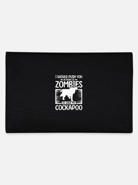 Vous pousser devant les zombies pour sauver mon cockapoo - Trousse - noir - Dos