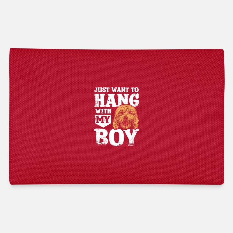 Just want to hang with my cockapoo boy Federtasche