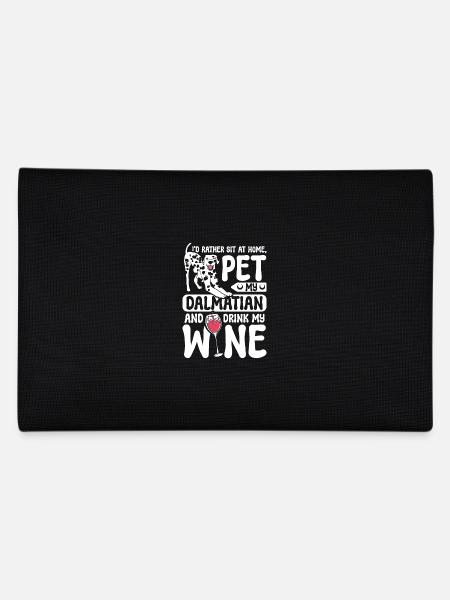 Boire du vin pour mon dalmatien - Trousse - noir - Dos
