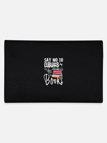 Say No To Drugs Say Yes To Books Red Ribbon - Federtasche - Schwarz - Hinten