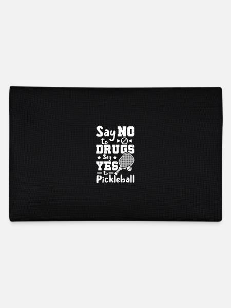 Say No To Drugs Say Yes To Pickleball Red Ribbon - Federtasche - Schwarz - Hinten
