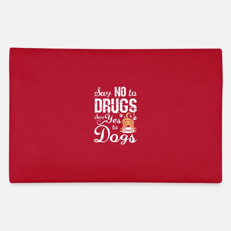 Dites non aux drogues Dites oui aux chiens Ruban rouge Trousse