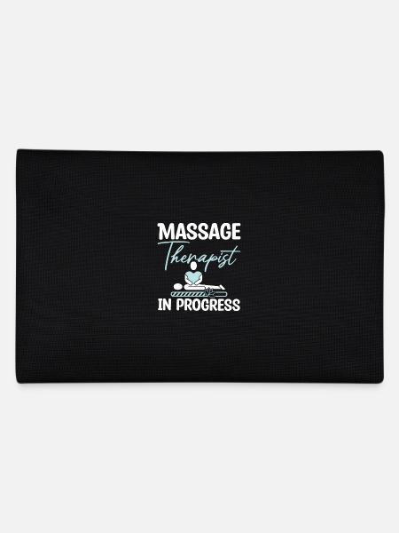 Massage therapist in progress - Federtasche - Schwarz - Hinten