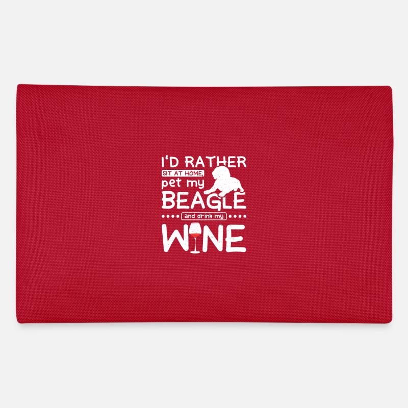 Pet my beagle and drink wine Federtasche