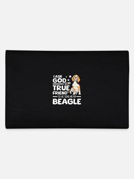 God send me my best friend beagle - Pencil Case - black - Back