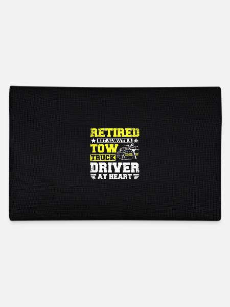 Retired but always a tow truck driver at heart - Federtasche - Schwarz - Hinten