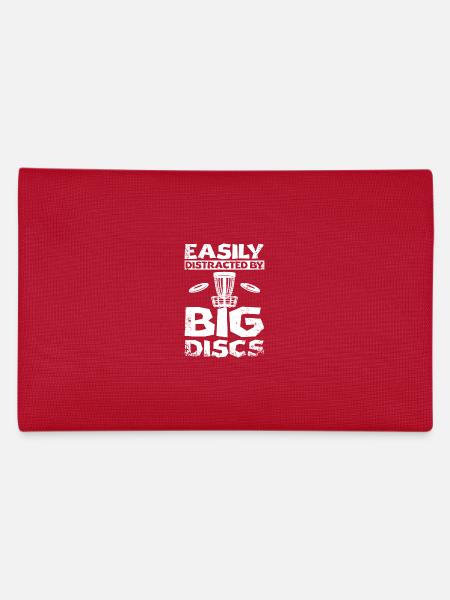 Easily distracted by big discs golf - Pencil Case - red - Back