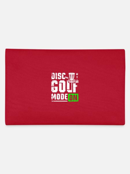 Discs golf mode on - Pencil Case - red - Back