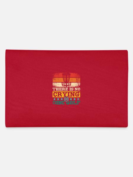 There is no crying in disc golf - Pencil Case - red - Back