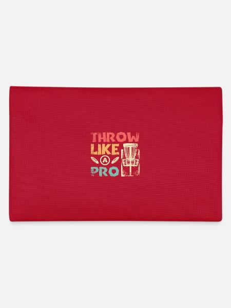 Throw like a pro disc golf - Pencil Case - red - Back